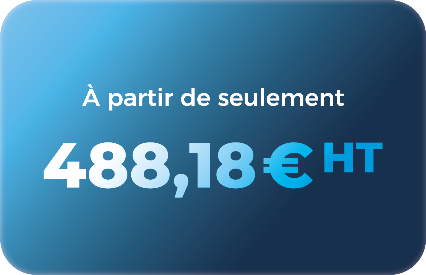 A partir de seulement